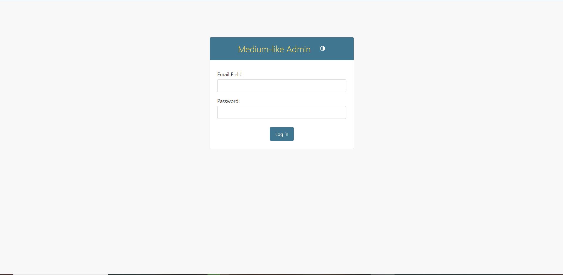 Admin interface