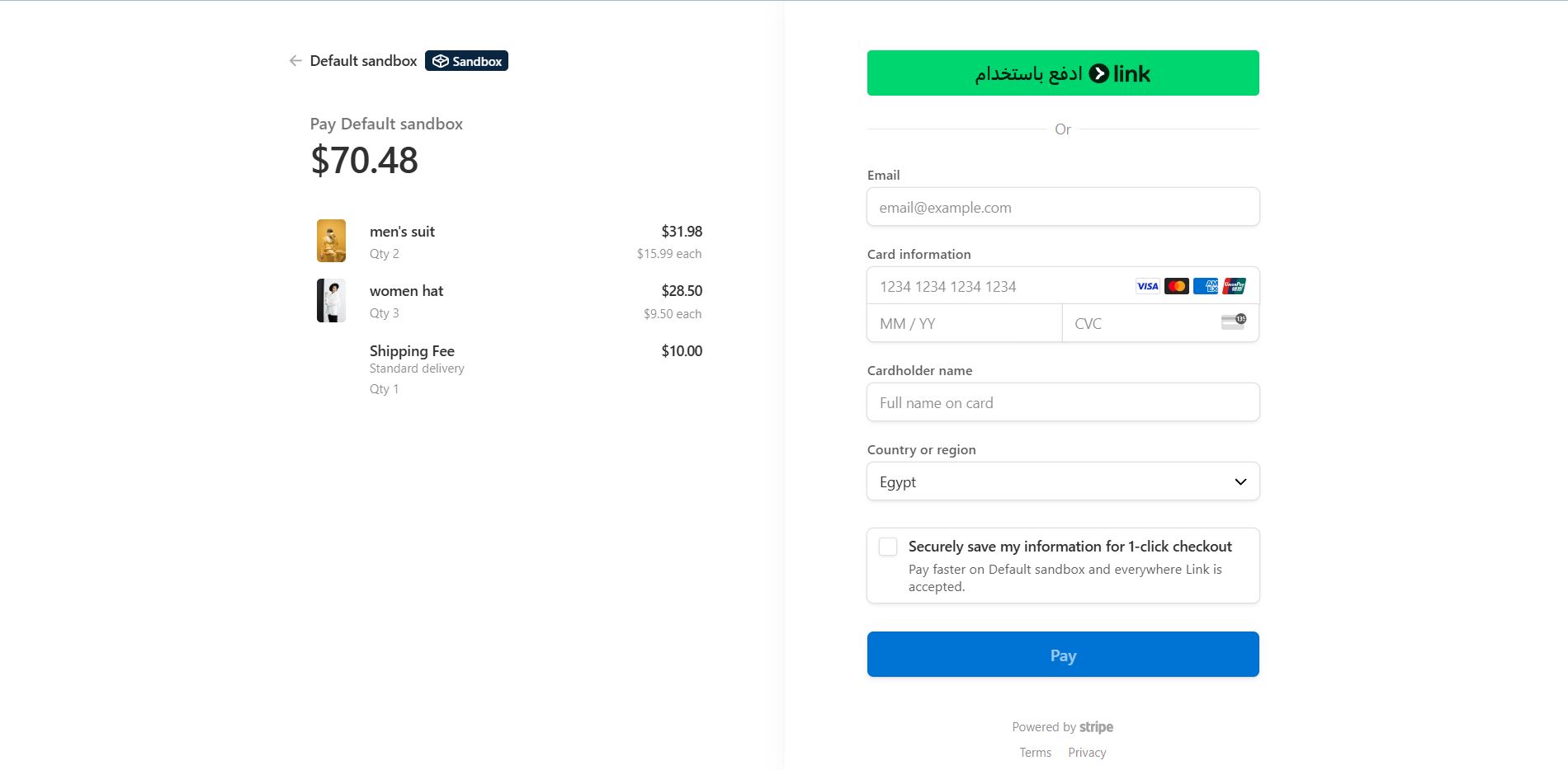Stripe Payment